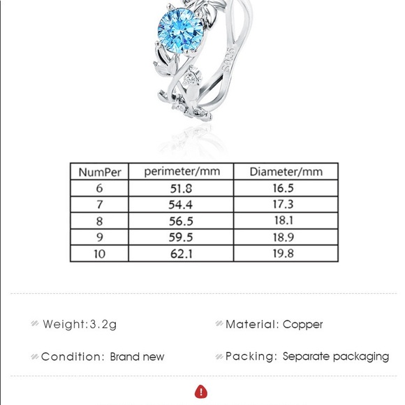 Gorgeous Blue Rhinestone Leaf Silver Necklace Size 7 - Picture 5 of 5